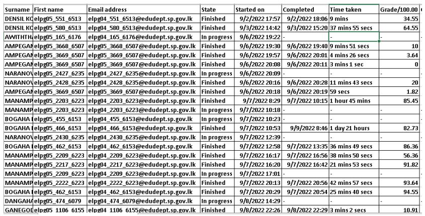 Sample of program 01